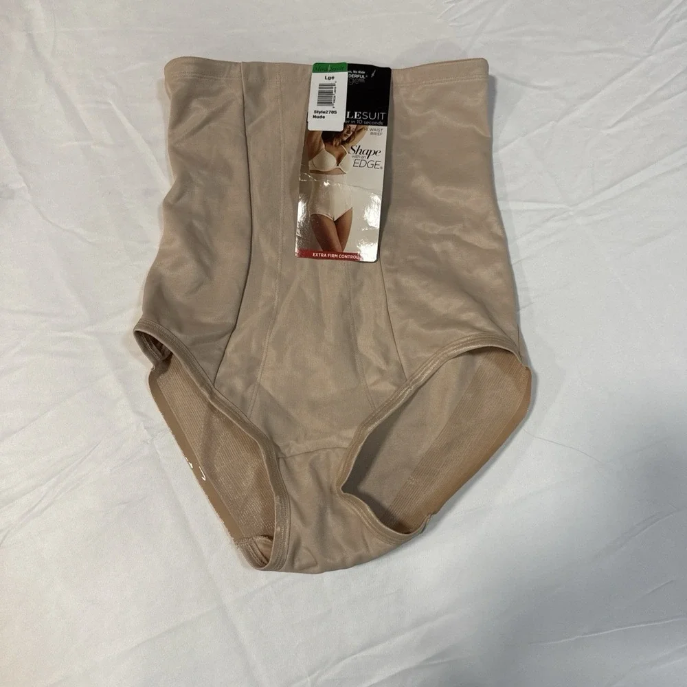 MIRACLESUIT‎ Nude Extra Firm Control Hi Waist Brief Panty NEW Womens Sz L LG